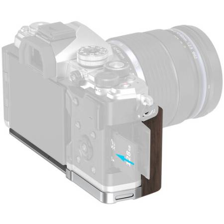 SmallRig 5563 - montażowa płytka L-kształtna + drewniany uchwyt, do OM System OM-3